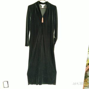 Green Velour Housecoat